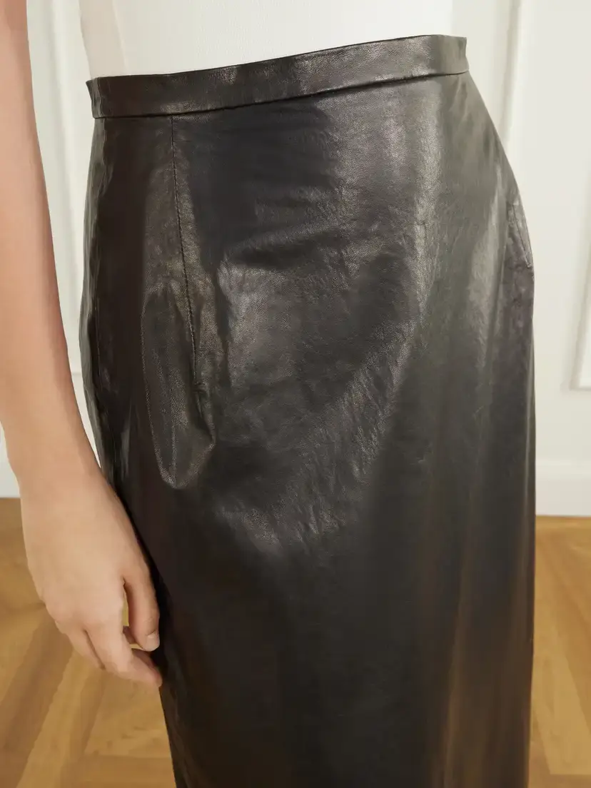 Magda Butrym Leather Midi Skirt | Thumbnail 5