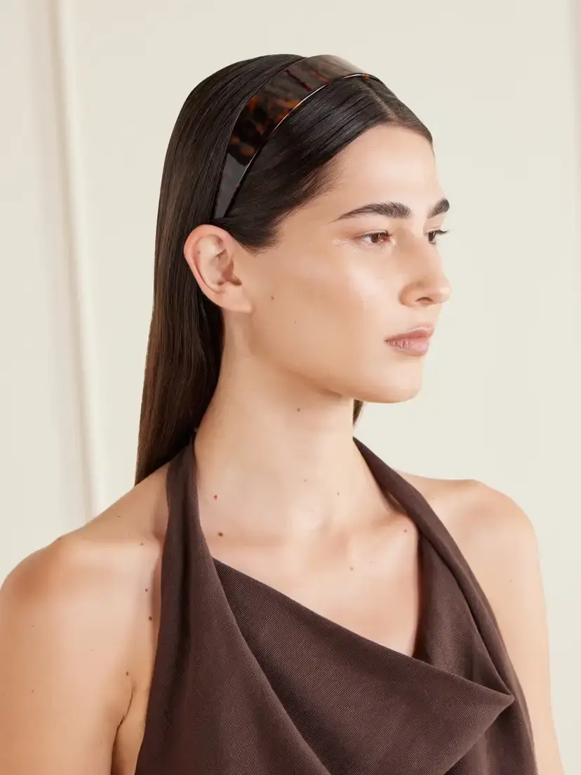 Jennifer Behr Lydia Tortoiseshell Acetate Headband | Thumbnail 2 Jennifer Behr Lydia Tortoiseshell Acetate Headband | Thumbnail 2