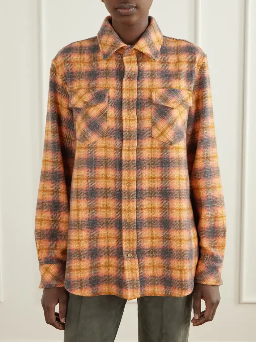 God’s True Cashmere Checked Cashmere Shirt | Thumbnail 3