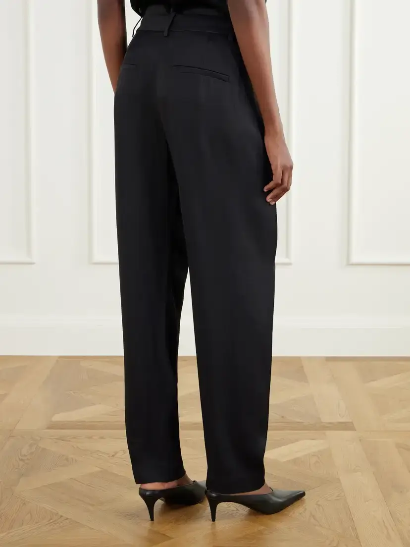 Tibi Grace Satin-twill Tapered Pants | Thumbnail 4 Tibi Grace Satin-twill Tapered Pants | Thumbnail 4