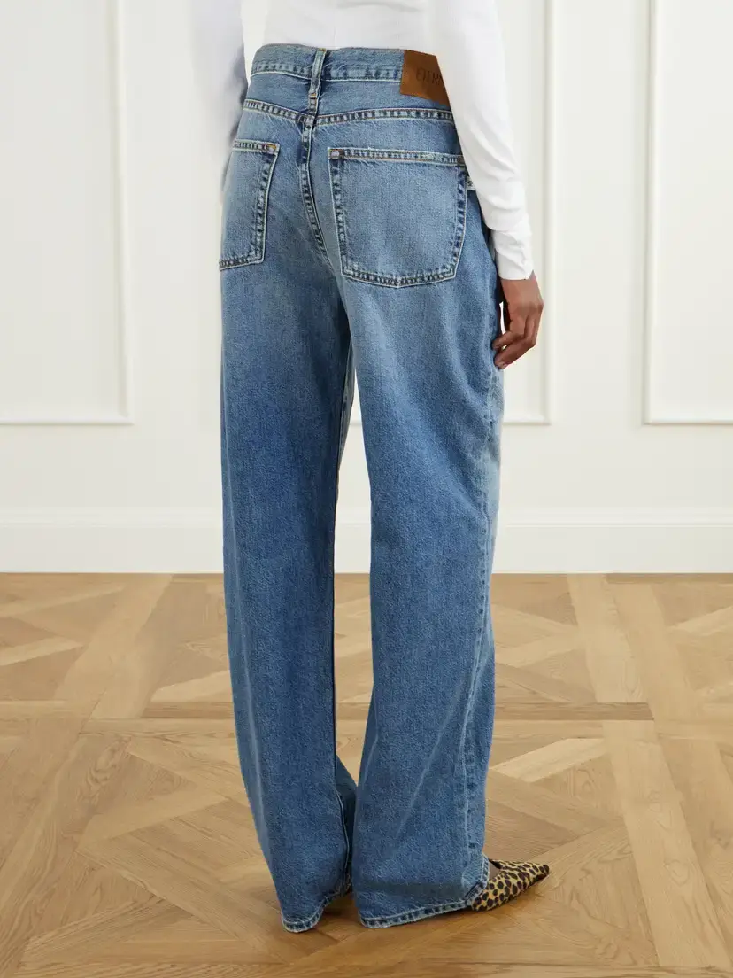 ÉTERNE Saint Boyfriend Distressed Mid-rise Straight-leg Jeans | Thumbnail 4