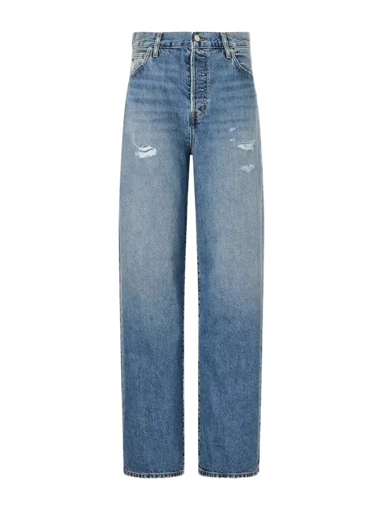 Saint Boyfriend Distressed Mid-rise Straight-leg Jeans Saint Boyfriend Distressed Mid-rise Straight-leg Jeans