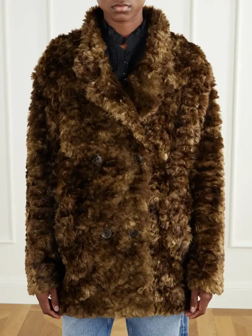 Marant Étoile Jya Double-breasted Plush Jacket | Thumbnail 3 Marant Étoile Jya Double-breasted Plush Jacket | Thumbnail 3