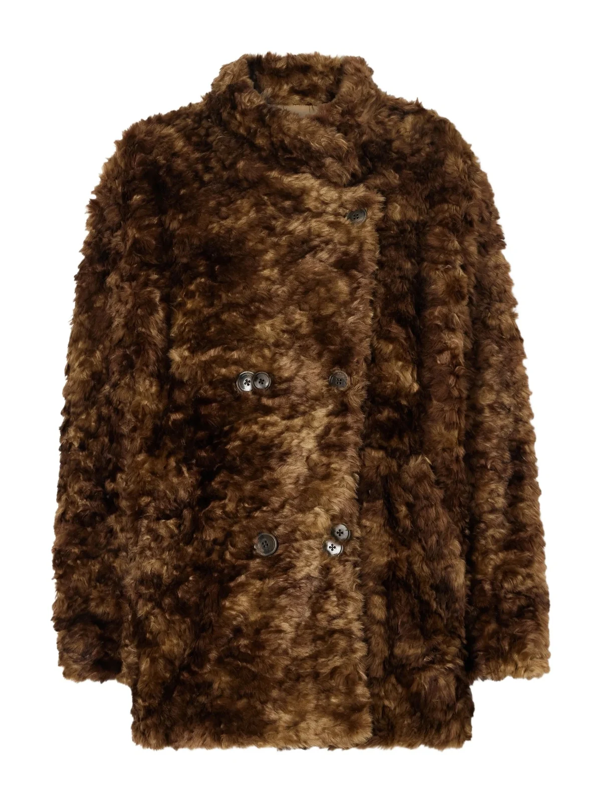Jya Double-breasted Plush Jacket Jya Double-breasted Plush Jacket