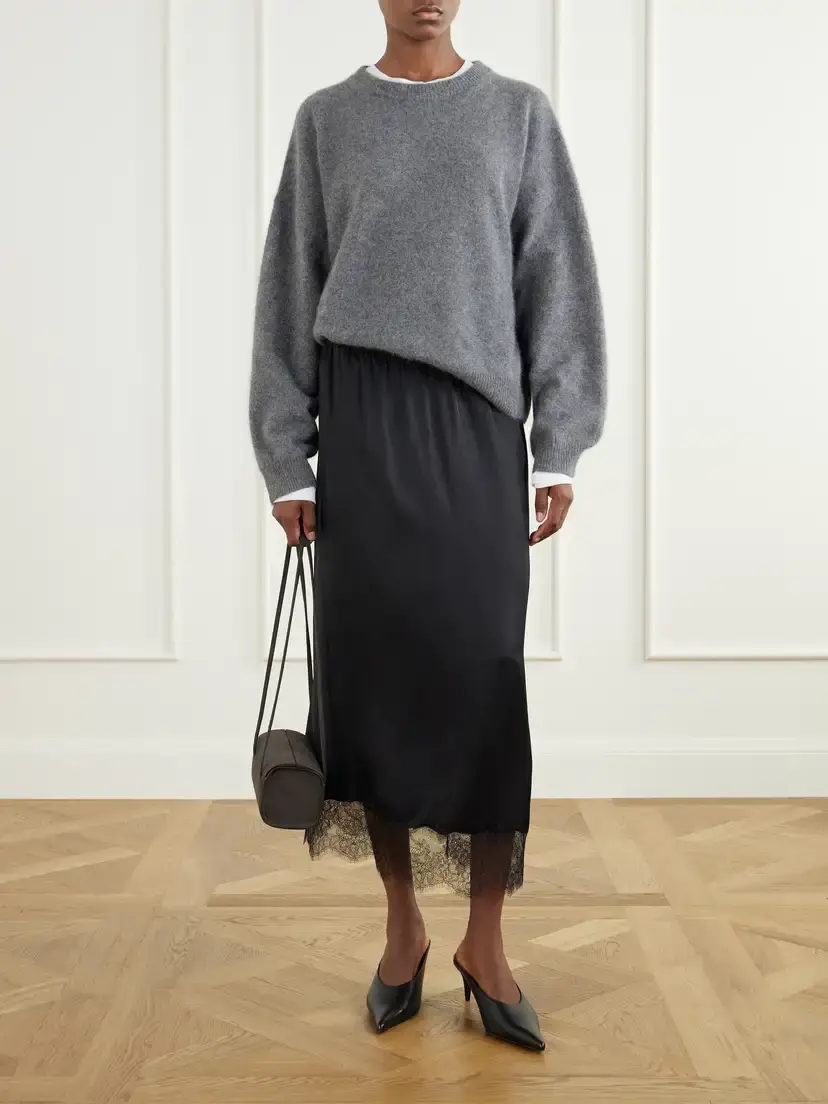Loulou de Saison Tristan Yak And Wool-blend Sweater | Thumbnail 2 Loulou de Saison Tristan Yak And Wool-blend Sweater | Thumbnail 2