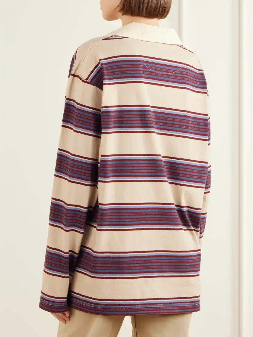 Sanderlak Striped Cotton-jersey Polo Shirt | Thumbnail 3 Sanderlak Striped Cotton-jersey Polo Shirt | Thumbnail 3