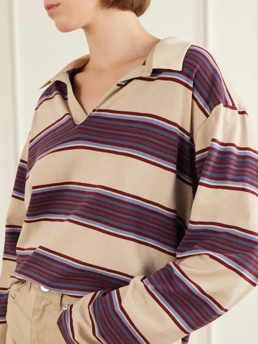 Sanderlak Striped Cotton-jersey Polo Shirt | Thumbnail 4 Sanderlak Striped Cotton-jersey Polo Shirt | Thumbnail 4