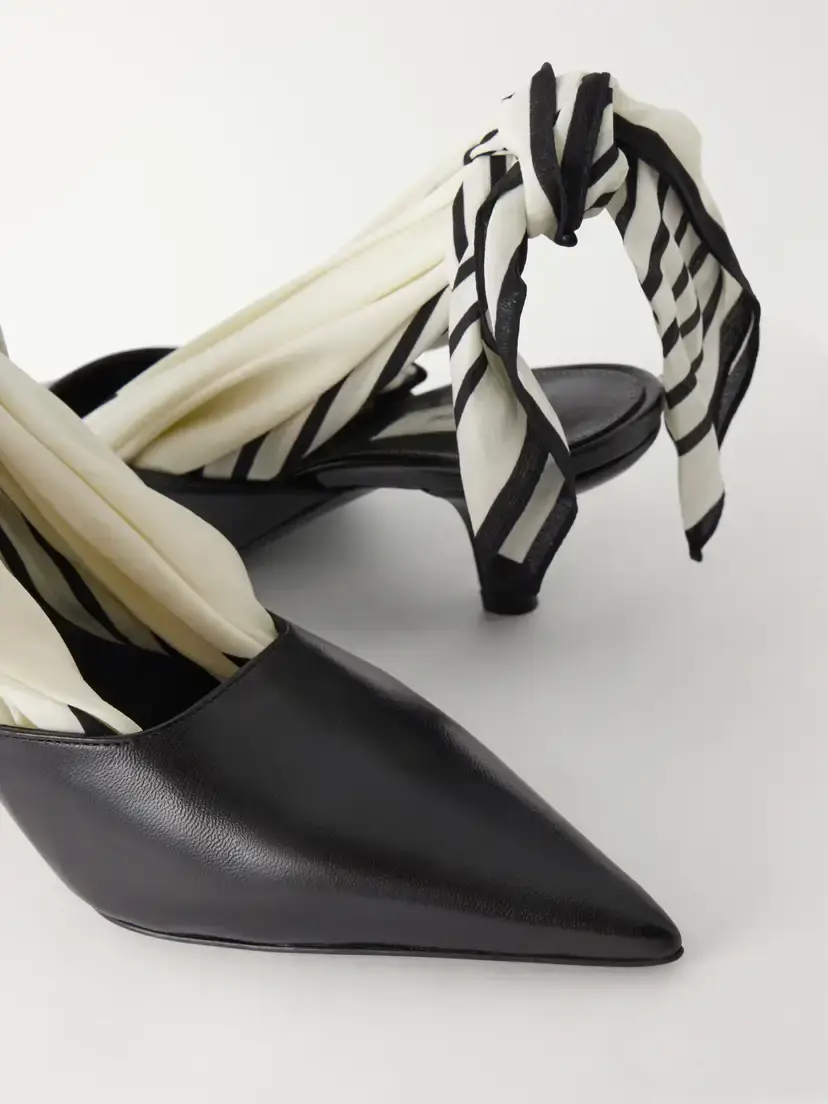 TOTEME 55 Leather Slingback Pumps | Thumbnail 5 TOTEME 55 Leather Slingback Pumps | Thumbnail 5