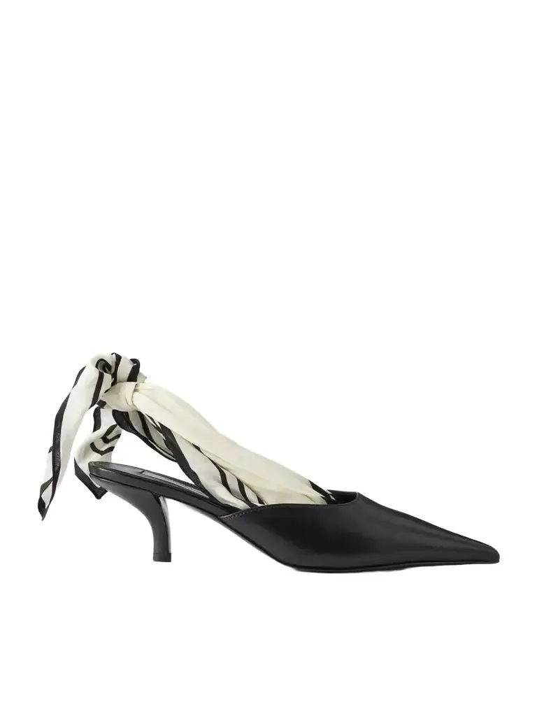 TOTEME 55 Leather Slingback Pumps