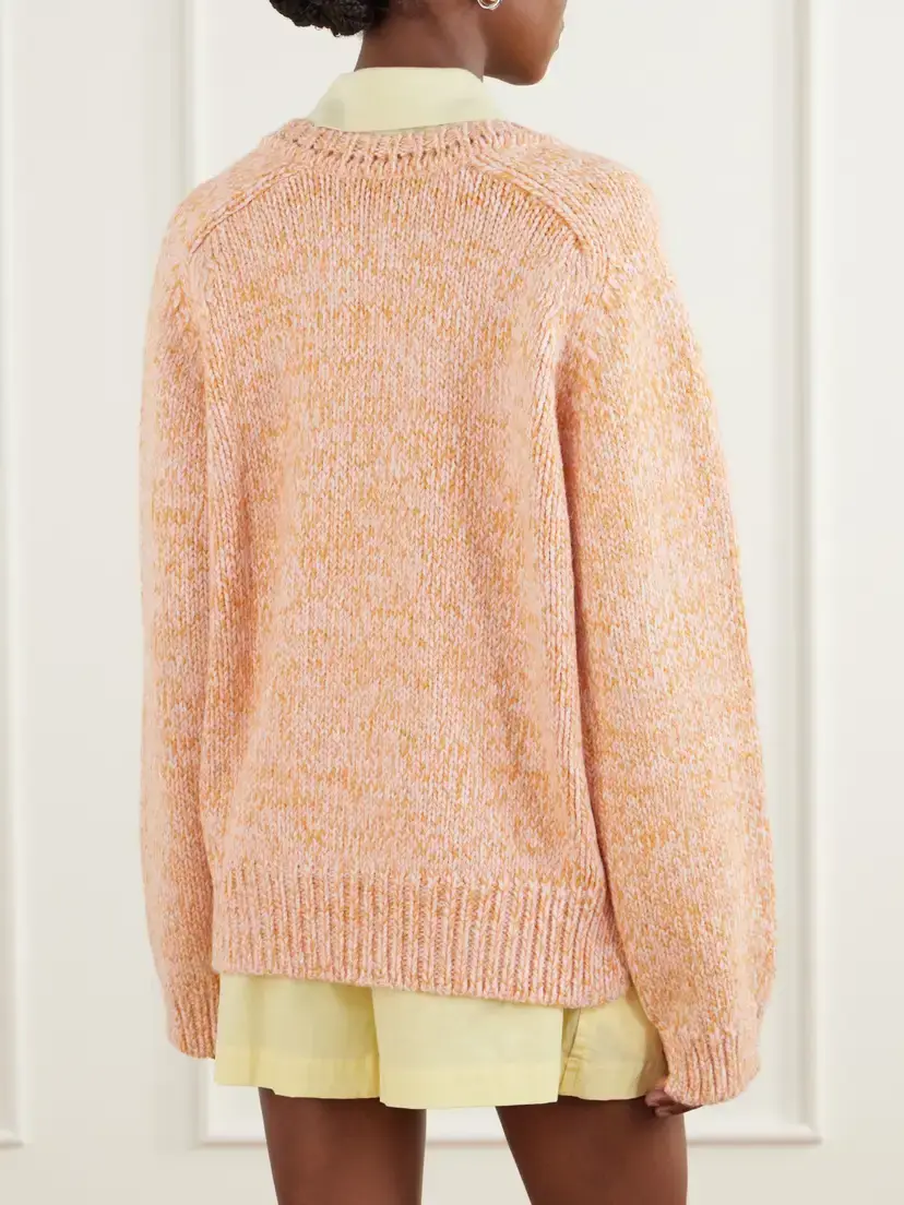 Sanderlak Melange Alpaca And Wool-blend Sweater - Orange | Thumbnail 4 Sanderlak Melange Alpaca And Wool-blend Sweater - Orange | Thumbnail 4