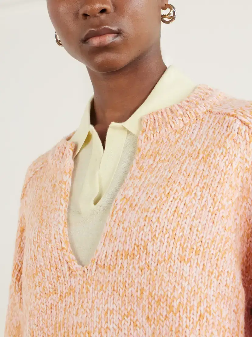 Sanderlak Melange Alpaca And Wool-blend Sweater - Orange | Thumbnail 5 Sanderlak Melange Alpaca And Wool-blend Sweater - Orange | Thumbnail 5