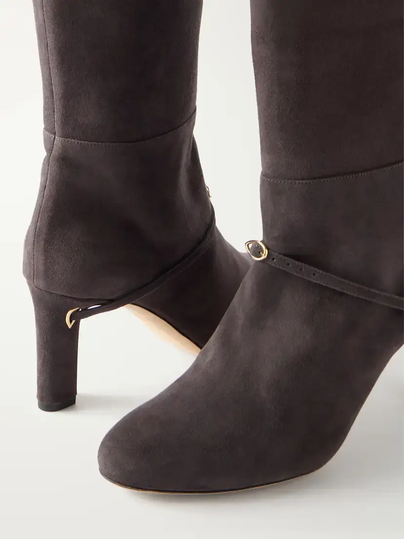 Jennifer Chamandi Samuele 85 Suede Knee-high Boots | Thumbnail 5 Jennifer Chamandi Samuele 85 Suede Knee-high Boots | Thumbnail 5