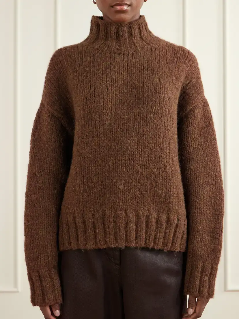 Lauren Manoogian Alpaca, Merino Wool And Cotton-blend Turtleneck Sweater | Thumbnail 3