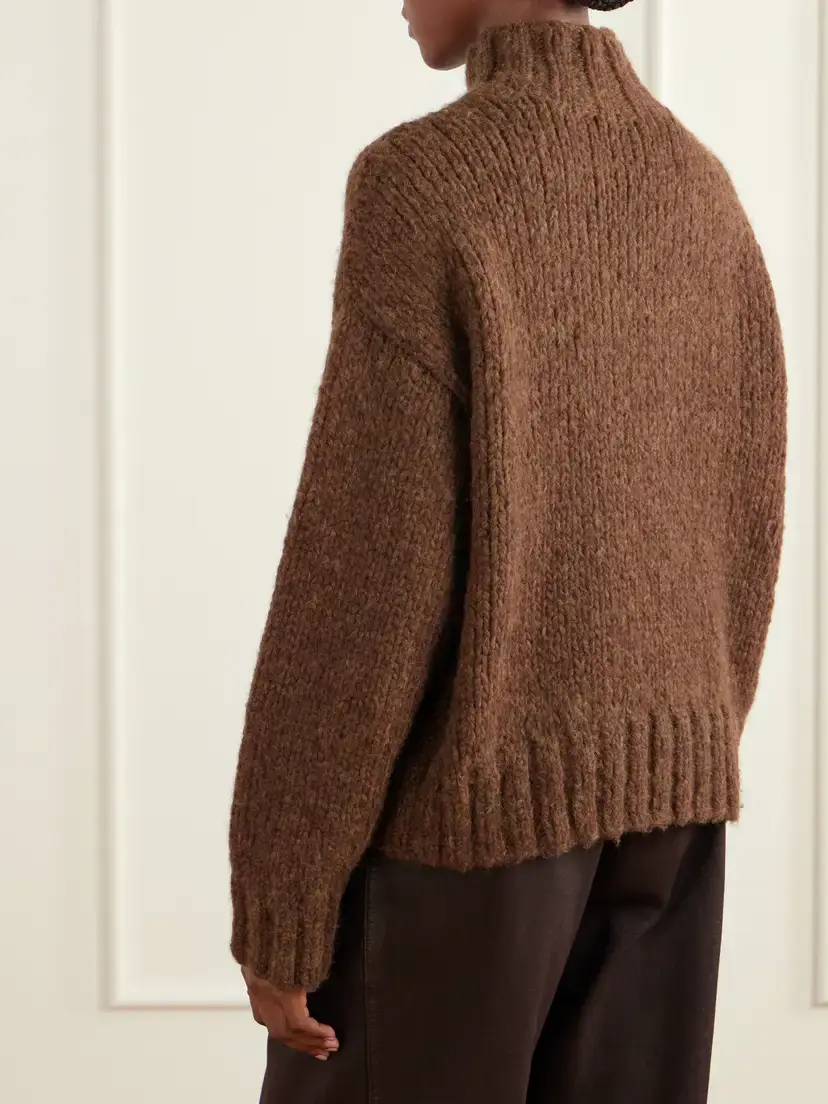 Lauren Manoogian Alpaca, Merino Wool And Cotton-blend Turtleneck Sweater | Thumbnail 4
