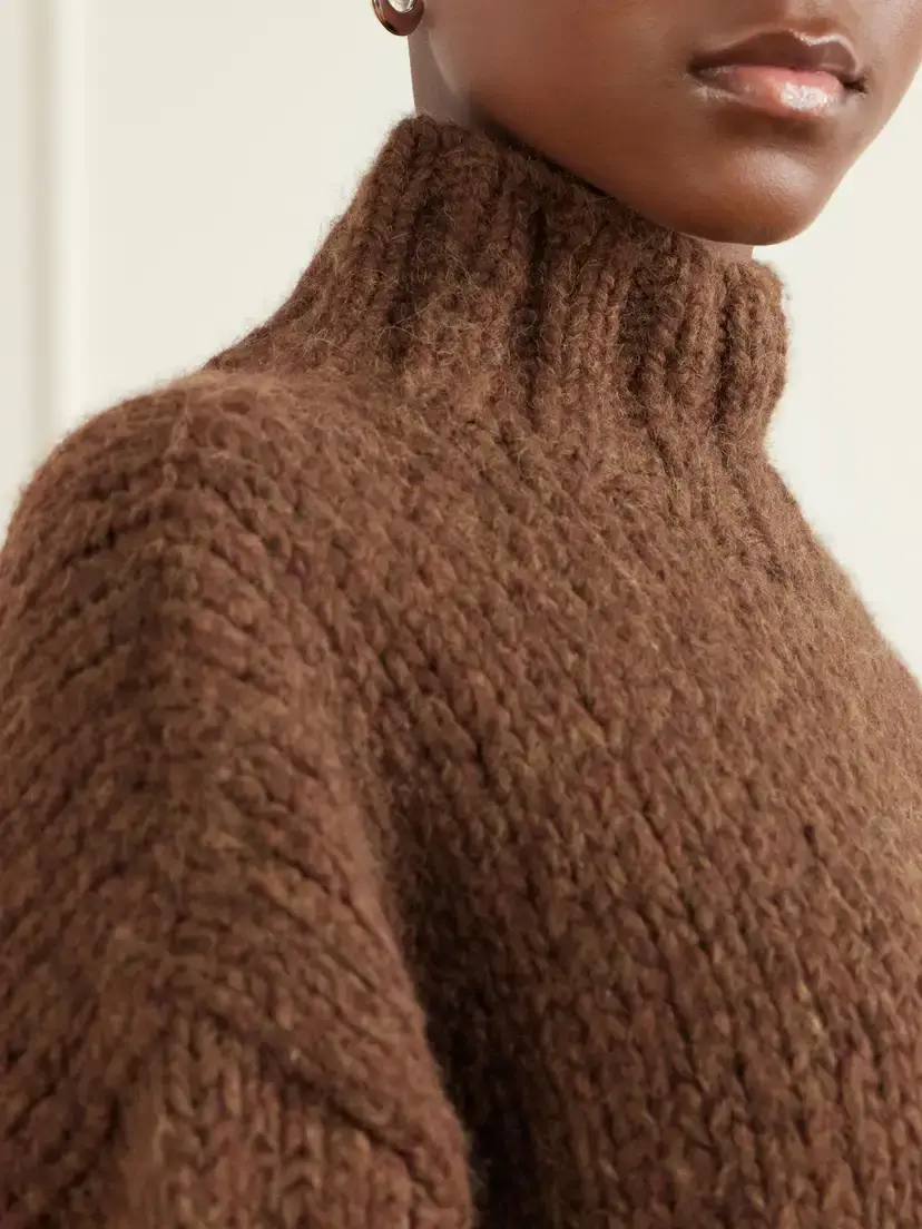 Lauren Manoogian Alpaca, Merino Wool And Cotton-blend Turtleneck Sweater | Thumbnail 5