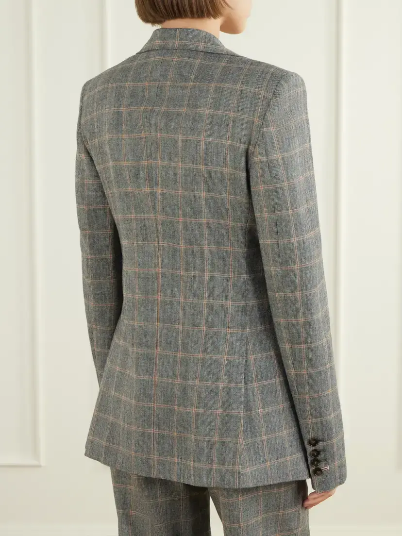 Stella McCartney Prince Of Wales Checked Wool Blazer | Thumbnail 3 Stella McCartney Prince Of Wales Checked Wool Blazer | Thumbnail 3