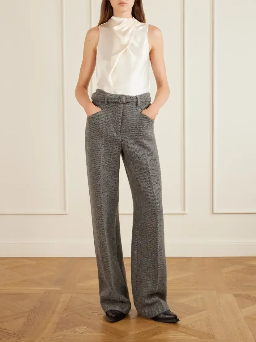 Gabriela Hearst Melina Draped Silk-satin Blouse | Thumbnail 2 Gabriela Hearst Melina Draped Silk-satin Blouse | Thumbnail 2