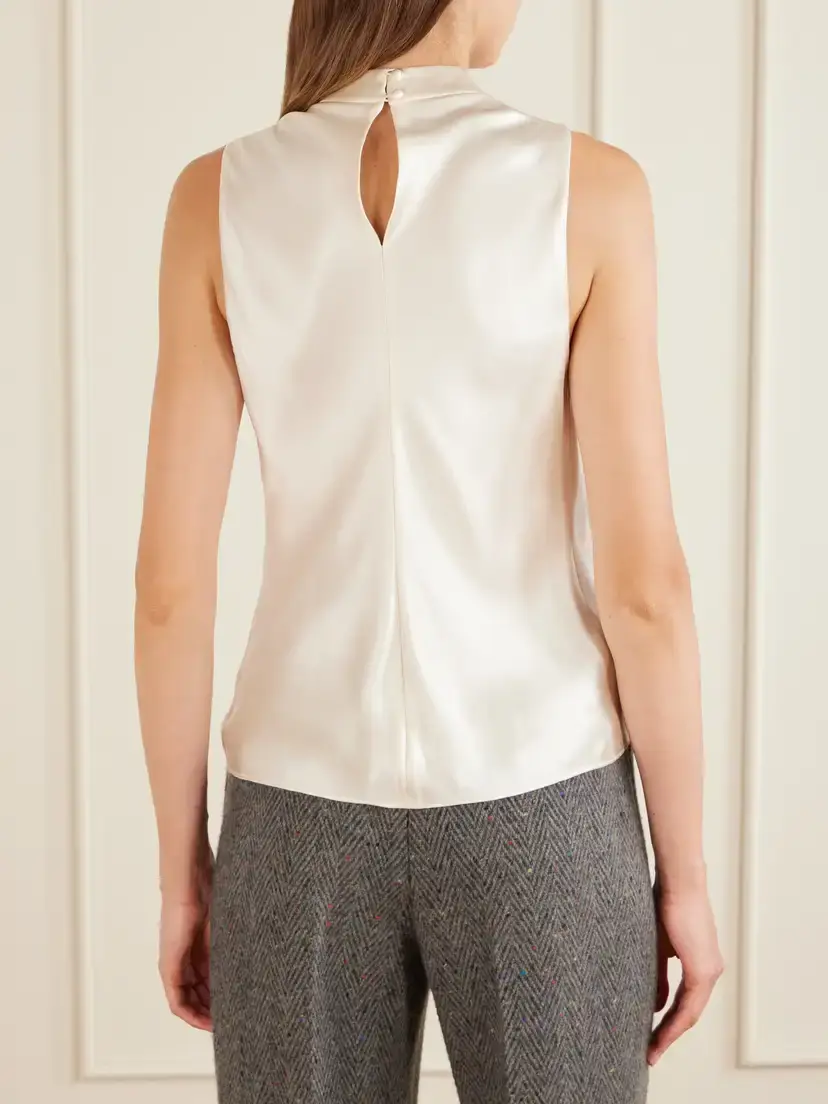 Gabriela Hearst Melina Draped Silk-satin Blouse | Thumbnail 4 Gabriela Hearst Melina Draped Silk-satin Blouse | Thumbnail 4