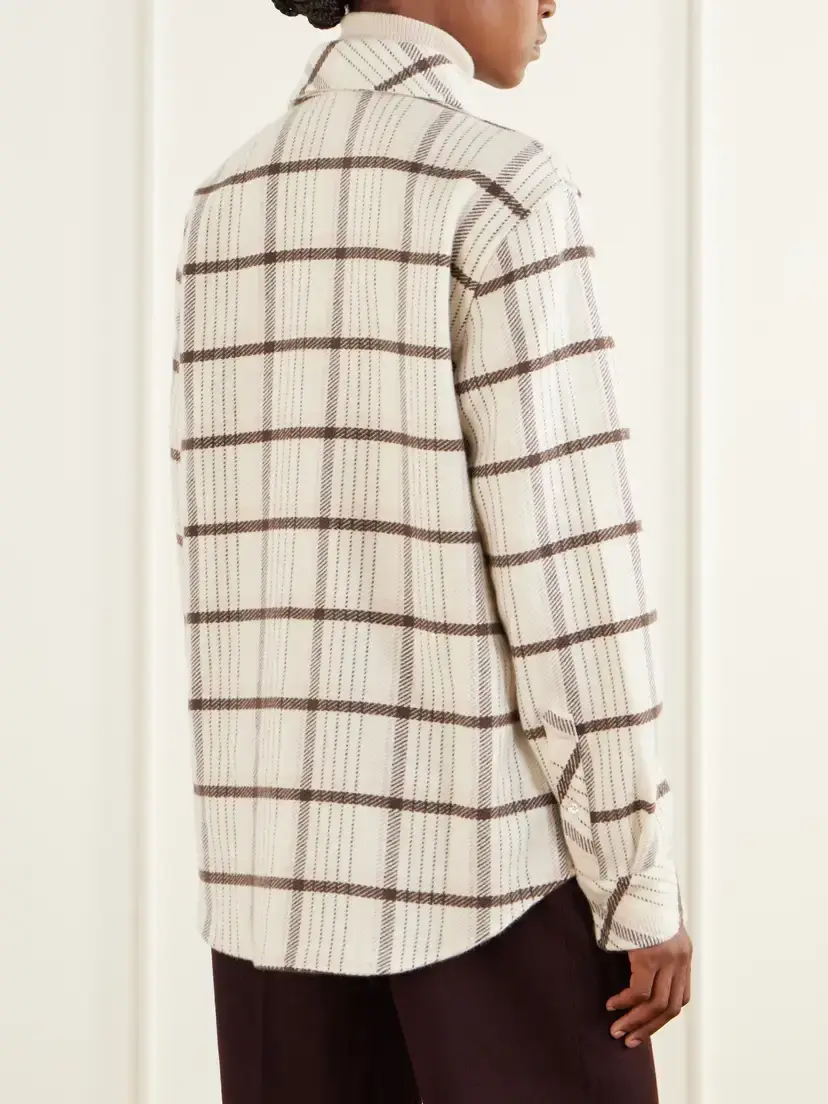 God’s True Cashmere Checked Cashmere Shirt | Thumbnail 4