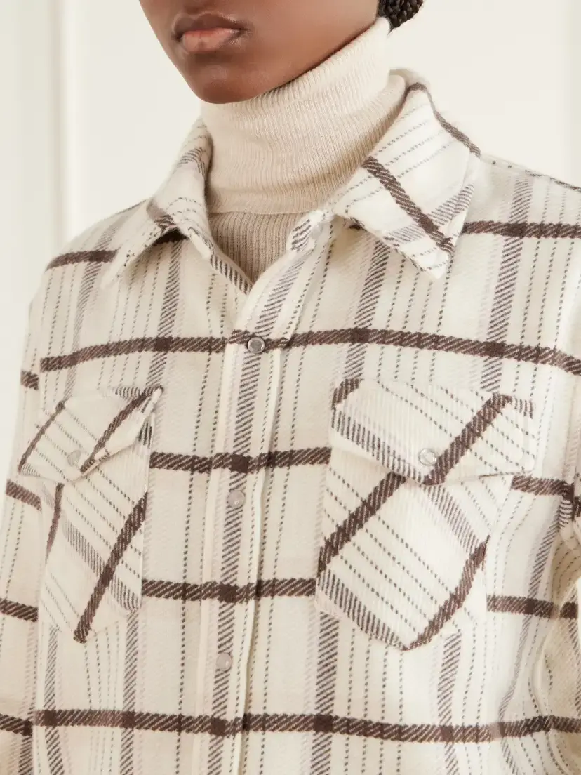 God’s True Cashmere Checked Cashmere Shirt | Thumbnail 5