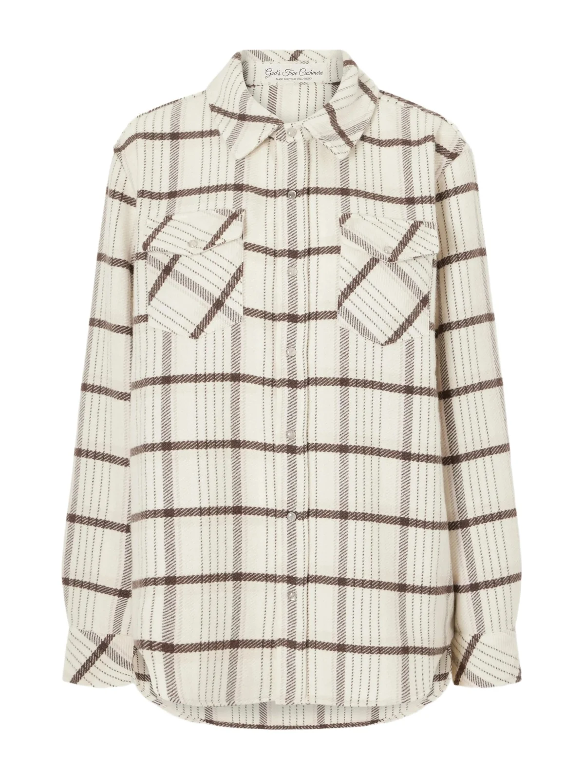 God’s True Cashmere Checked Cashmere Shirt