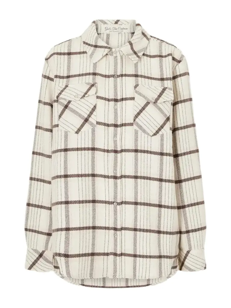 God’s True Cashmere Checked Cashmere Shirt | Image 1 God’s True Cashmere Checked Cashmere Shirt | Image 1