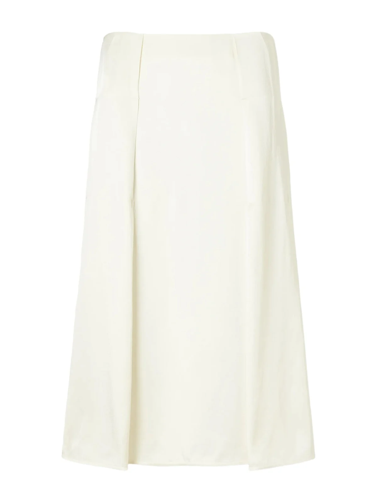 Pleated Satin Midi Skirt Pleated Satin Midi Skirt