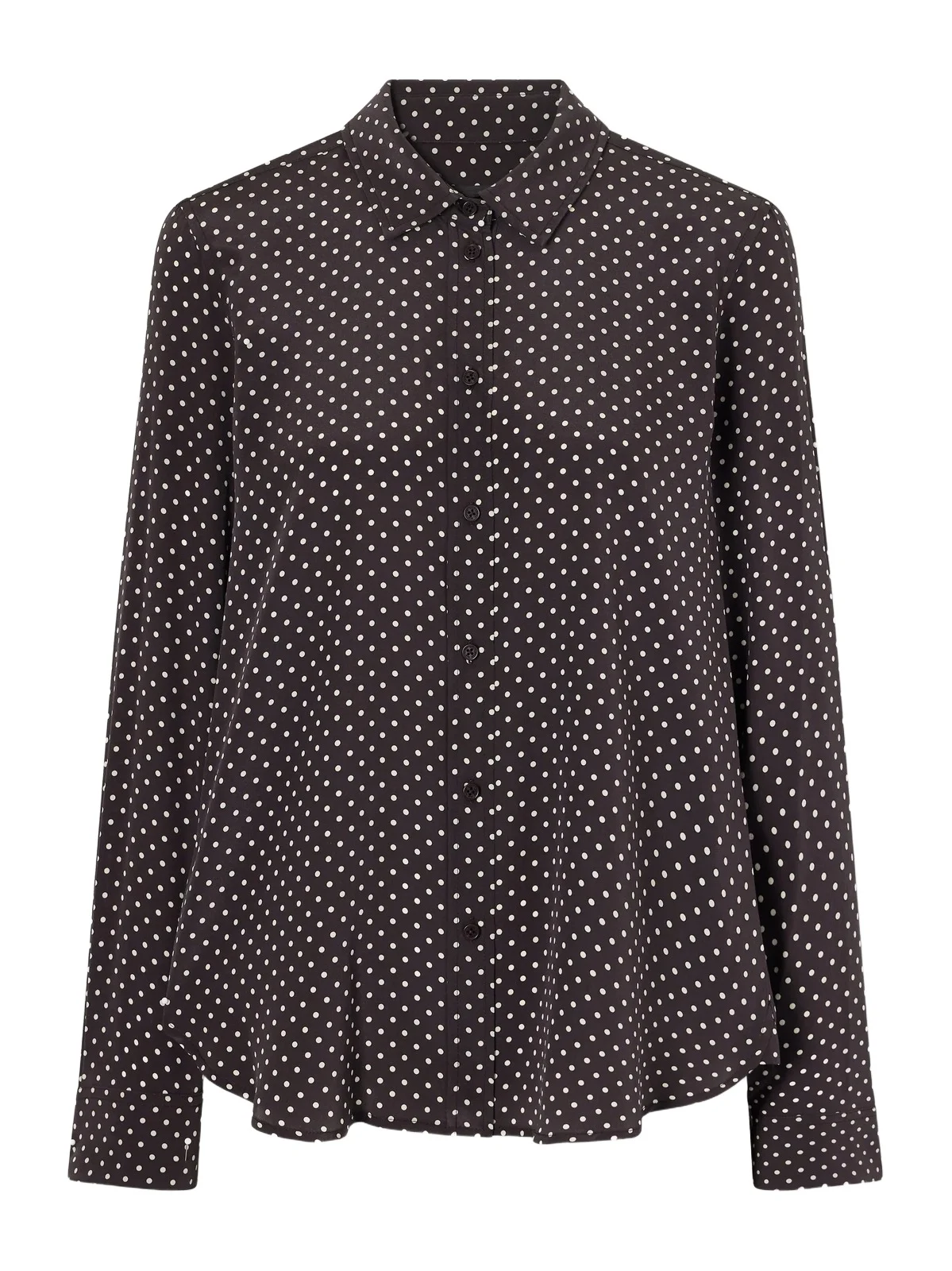 Gaia Polk-dot Silk-crepe De Chine Shirt Gaia Polk-dot Silk-crepe De Chine Shirt