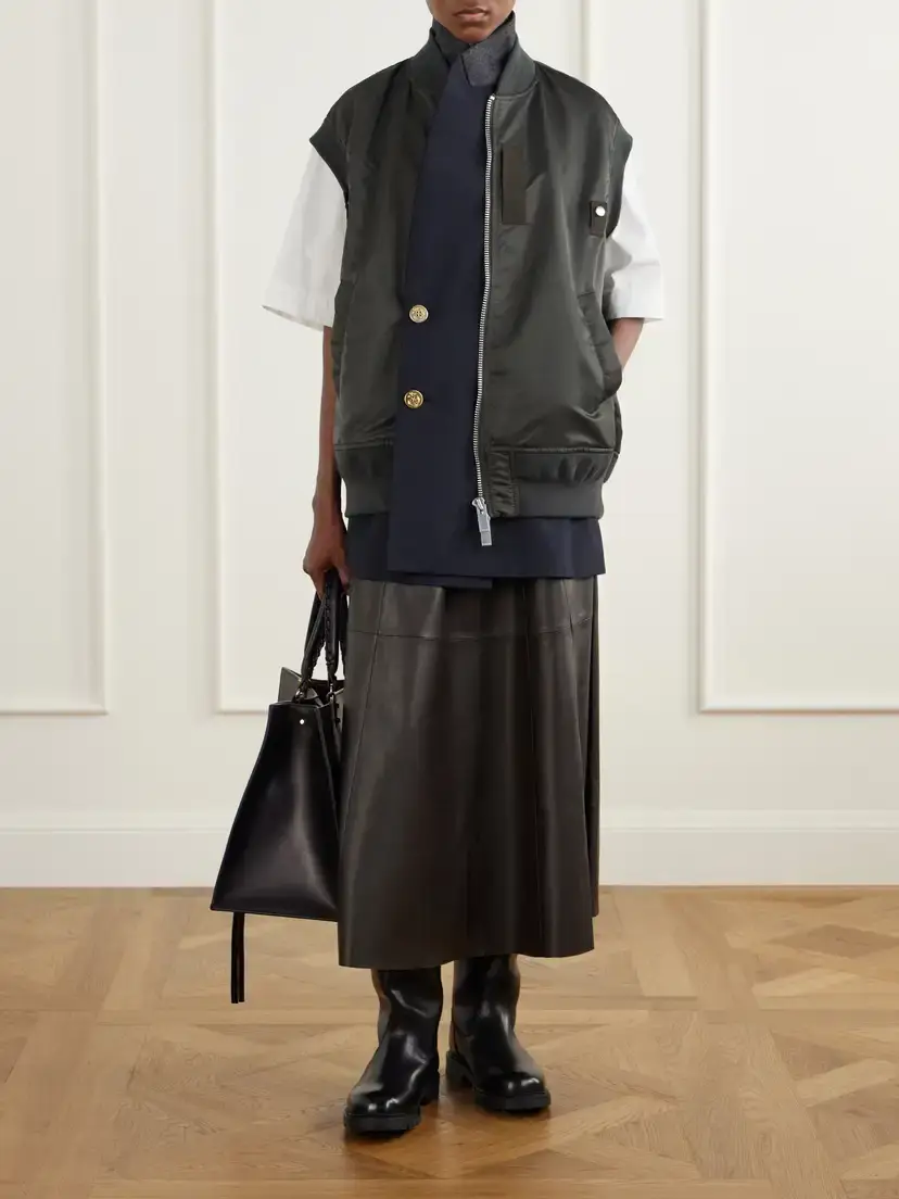 Sacai Button-embellished Twill Vest | Thumbnail 2 Sacai Button-embellished Twill Vest | Thumbnail 2