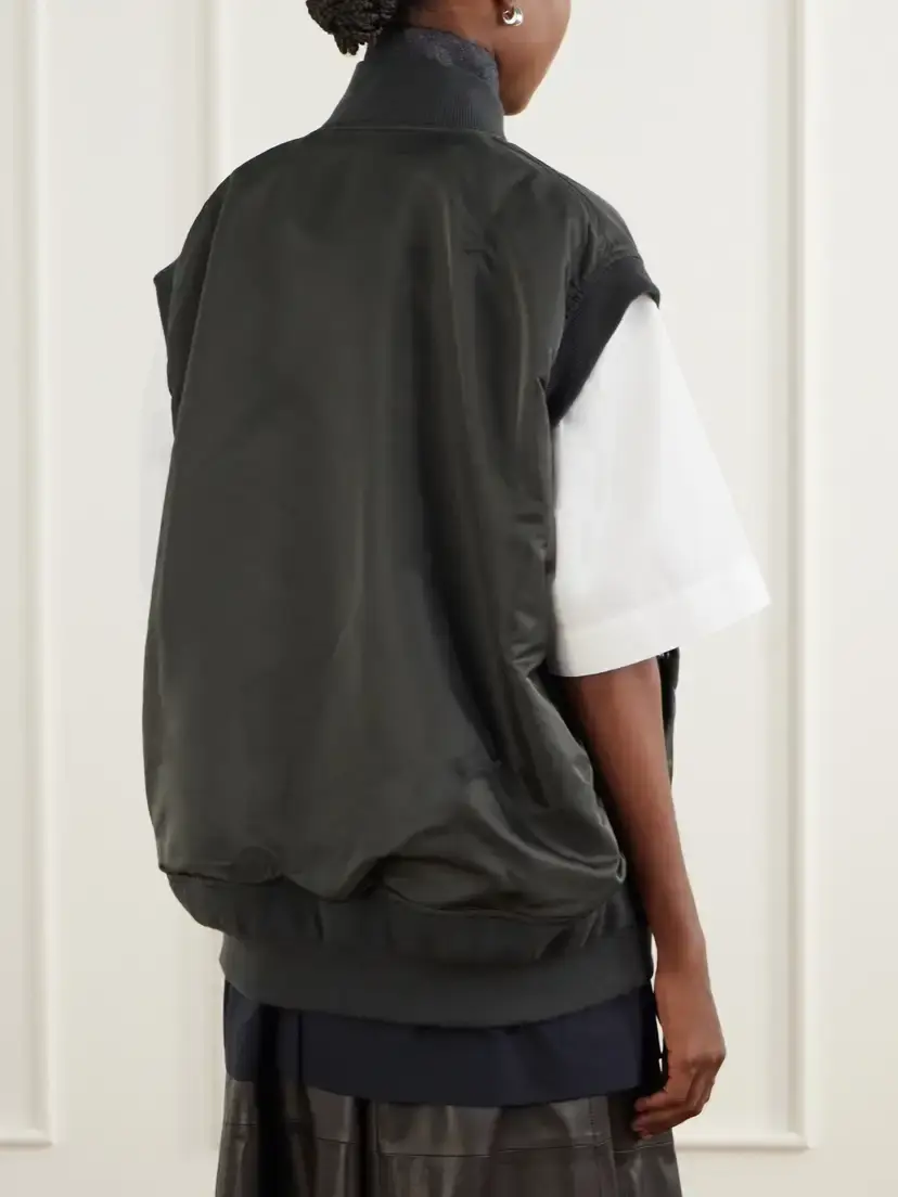 Sacai Button-embellished Twill Vest | Thumbnail 4 Sacai Button-embellished Twill Vest | Thumbnail 4