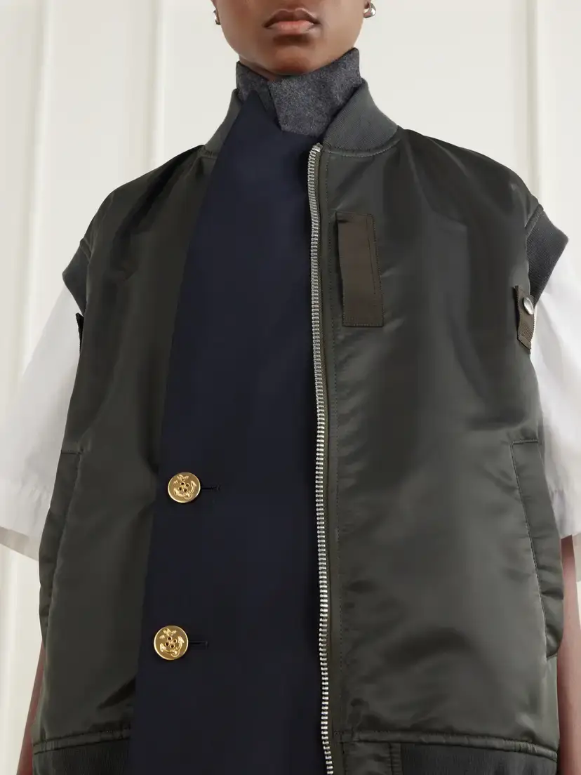 Sacai Button-embellished Twill Vest | Thumbnail 5 Sacai Button-embellished Twill Vest | Thumbnail 5