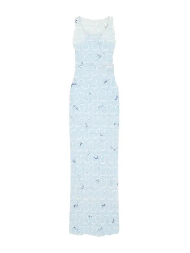 PUCCI Printed Tulle Maxi Dress