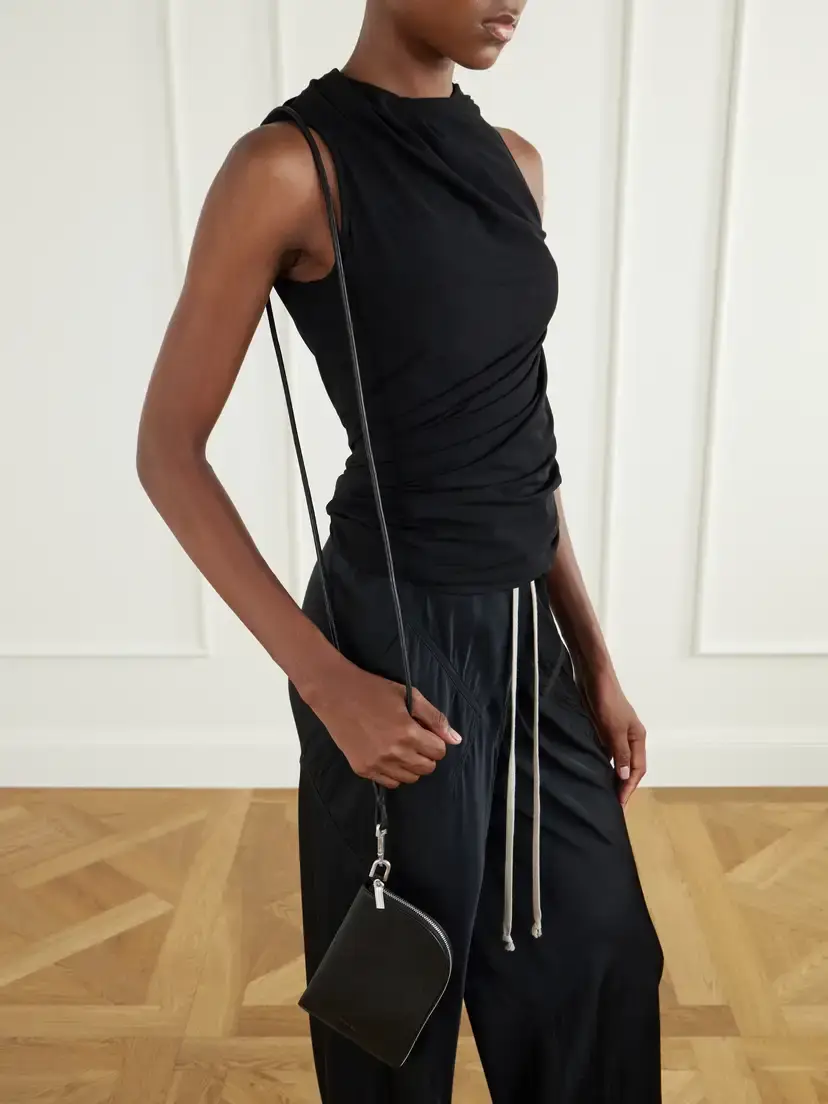 Rick Owens Leather Crossbody Wallet | Thumbnail 2 Rick Owens Leather Crossbody Wallet | Thumbnail 2