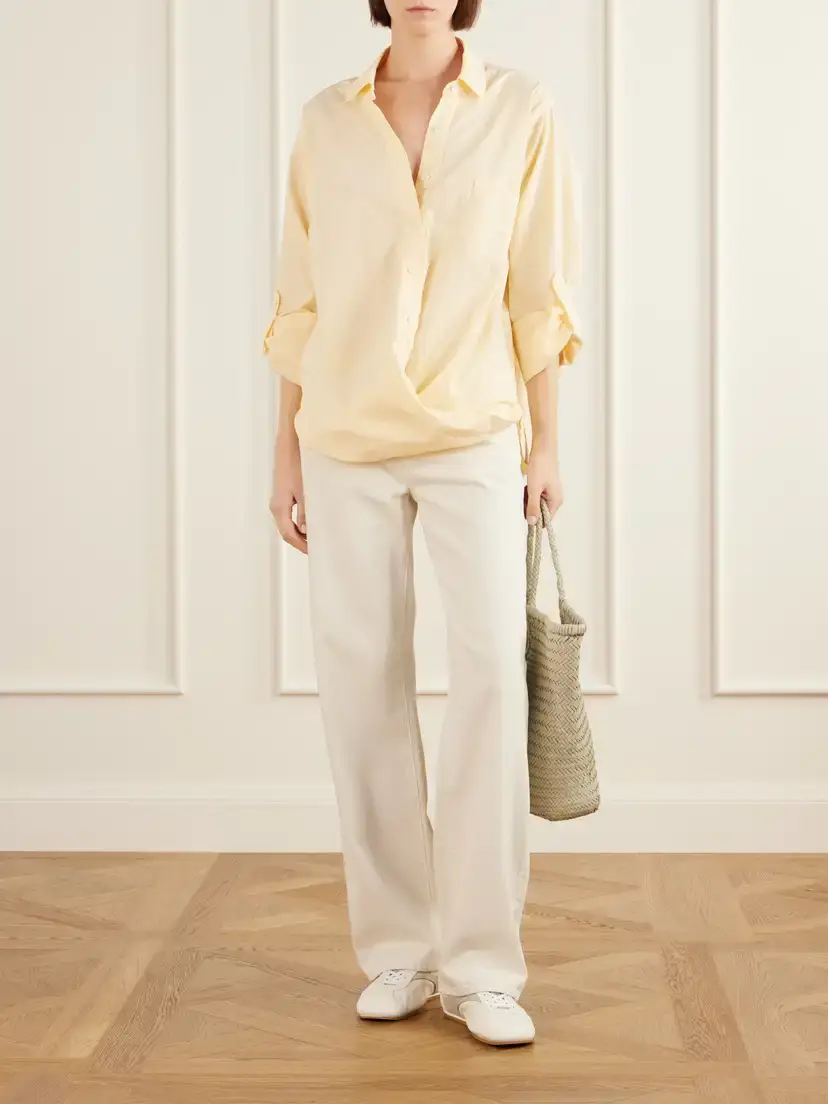 Sanderlak Asymmetric Twisted Cotton-voile Shirt | Thumbnail 2 Sanderlak Asymmetric Twisted Cotton-voile Shirt | Thumbnail 2