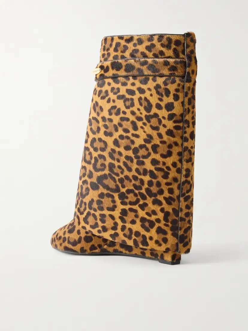 Givenchy Shark Animal-print Calf Hair Ankle Boots | Thumbnail 3