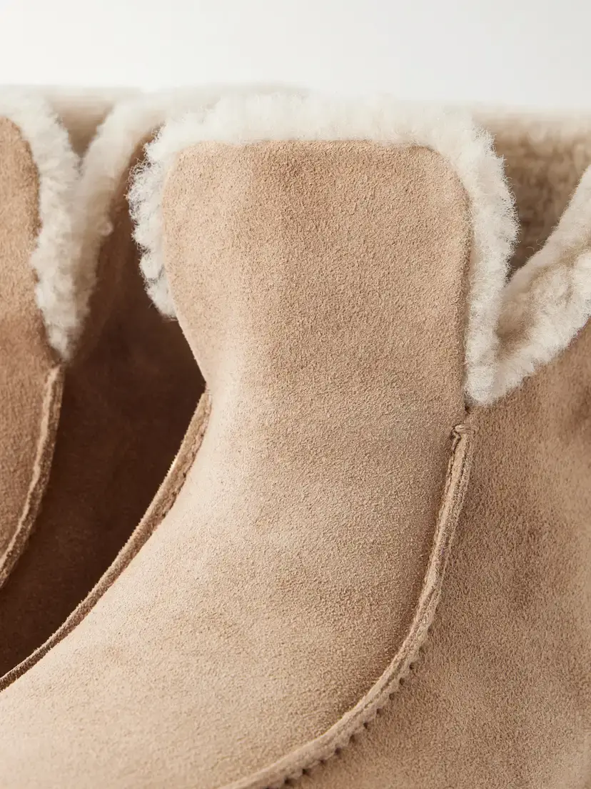 LEGRES 52 Shearling-trimmed Suede Ankle Boots | Thumbnail 5 LEGRES 52 Shearling-trimmed Suede Ankle Boots | Thumbnail 5