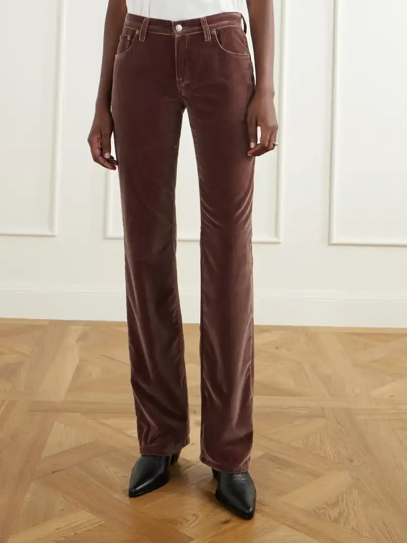 Haikure Carly Cotton-velvet Mid-rise Straight-leg Pants | Thumbnail 3 Haikure Carly Cotton-velvet Mid-rise Straight-leg Pants | Thumbnail 3
