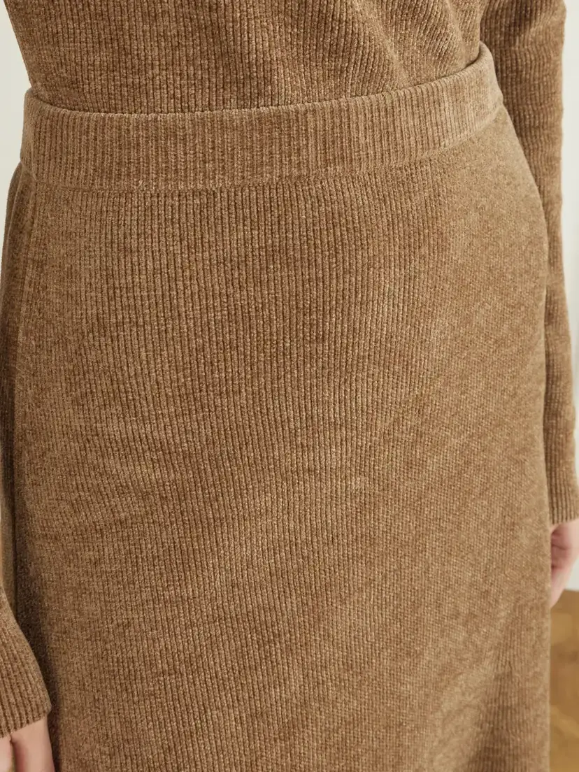 Gabriela Hearst Muir Ribbed Silk Midi Skirt | Thumbnail 5