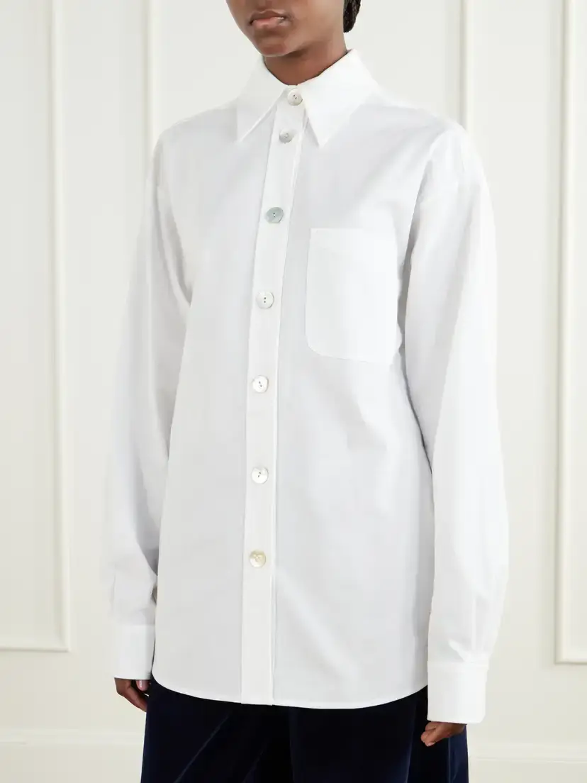 Les Vacances D’Irina Gathered Cotton Shirt | Thumbnail 3 Les Vacances D’Irina Gathered Cotton Shirt | Thumbnail 3