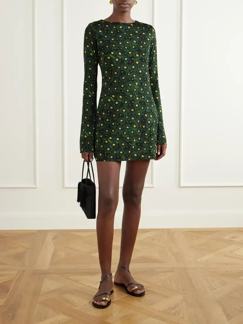 Cala de la Cruz Maisha Floral-print Stretch-jersey Mini Dress | Thumbnail 2 Cala de la Cruz Maisha Floral-print Stretch-jersey Mini Dress | Thumbnail 2