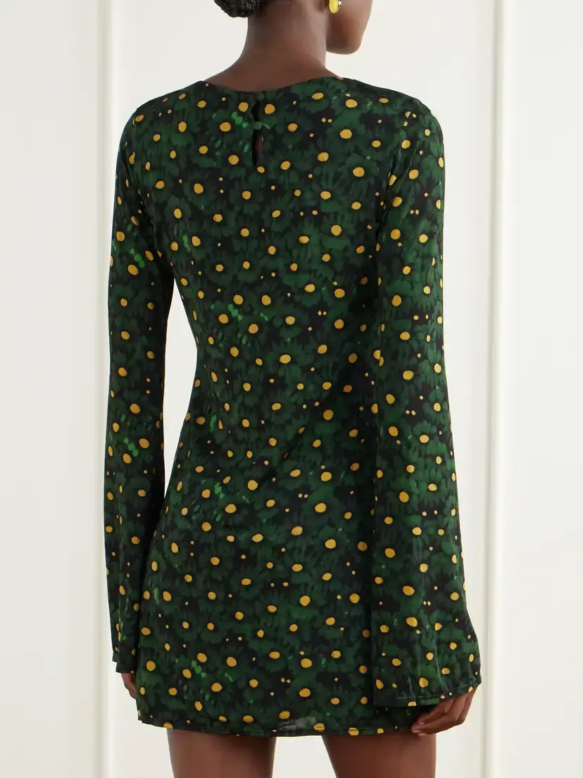Cala de la Cruz Maisha Floral-print Stretch-jersey Mini Dress | Thumbnail 3 Cala de la Cruz Maisha Floral-print Stretch-jersey Mini Dress | Thumbnail 3
