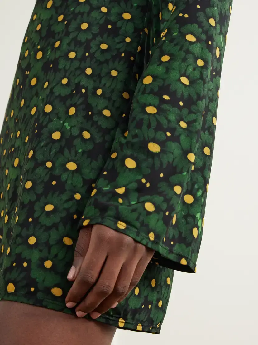 Cala de la Cruz Maisha Floral-print Stretch-jersey Mini Dress | Thumbnail 4 Cala de la Cruz Maisha Floral-print Stretch-jersey Mini Dress | Thumbnail 4