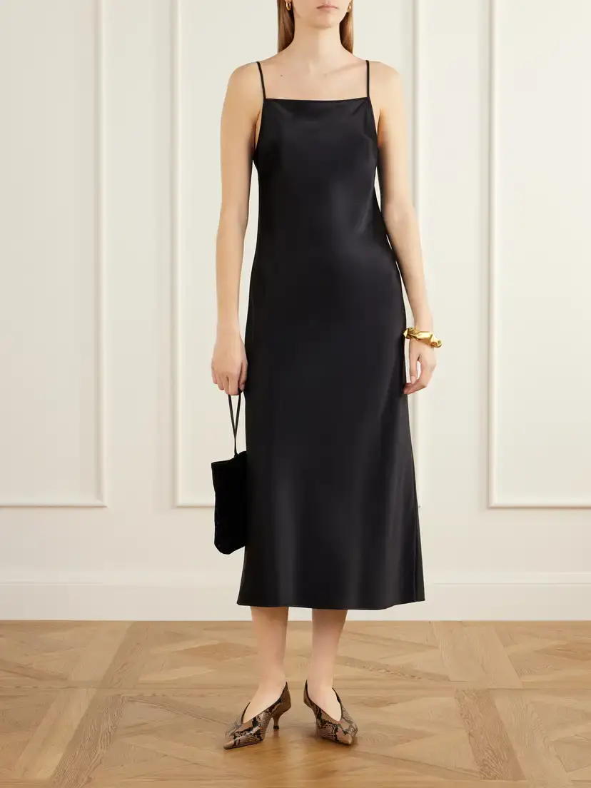 Joseph Cloe Silk-satin Midi Dress | Thumbnail 2 Joseph Cloe Silk-satin Midi Dress | Thumbnail 2
