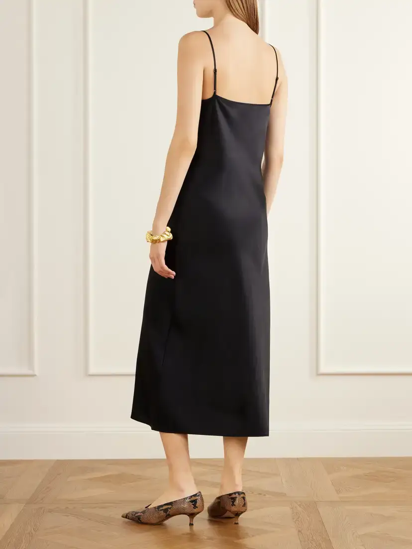 Joseph Cloe Silk-satin Midi Dress | Thumbnail 3 Joseph Cloe Silk-satin Midi Dress | Thumbnail 3