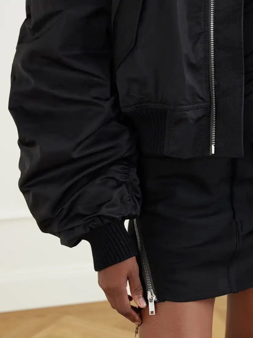 Rick Owens Secchia Padded Cropped Cotton-blend Bomber Jacket | Thumbnail 5 Rick Owens Secchia Padded Cropped Cotton-blend Bomber Jacket | Thumbnail 5