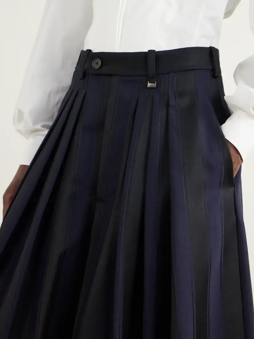 Vivienne Westwood Striped Satin-wool Culotte Shorts | Thumbnail 5 Vivienne Westwood Striped Satin-wool Culotte Shorts | Thumbnail 5