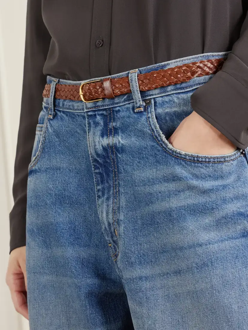 Nili Lotan Braided Jane Leather Belt | Thumbnail 2 Nili Lotan Braided Jane Leather Belt | Thumbnail 2