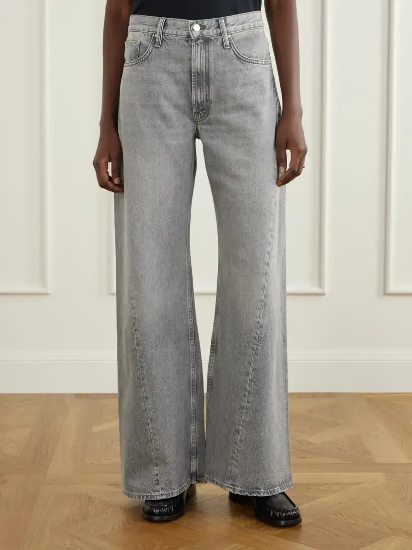 Mother Snacks! The Lemon Twist Sneak High-rise Wide-leg Jeans | Thumbnail 3
