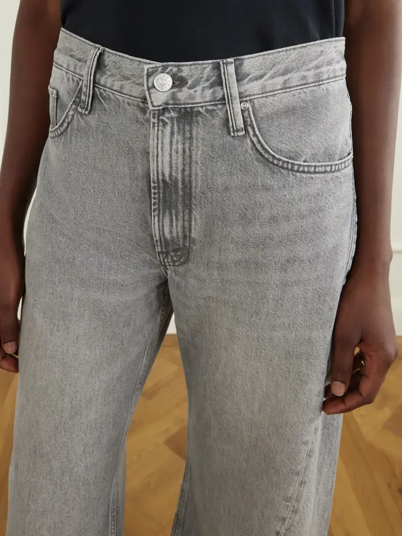 Mother Snacks! The Lemon Twist Sneak High-rise Wide-leg Jeans | Thumbnail 5