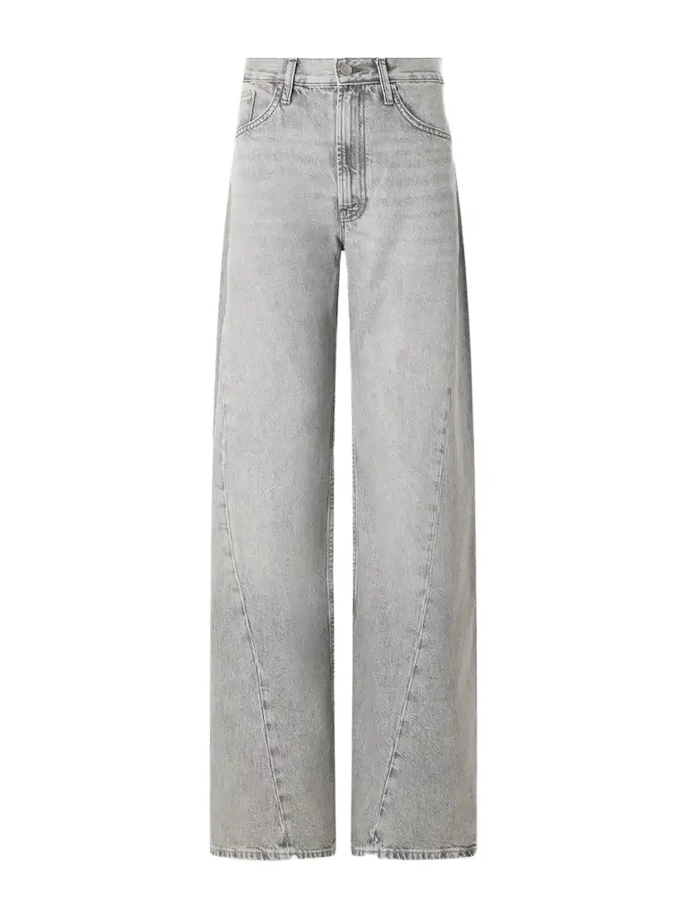 Mother Snacks! The Lemon Twist Sneak High-rise Wide-leg Jeans